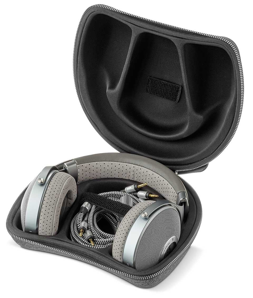 Focal Clear Headphones carrying case and accessories