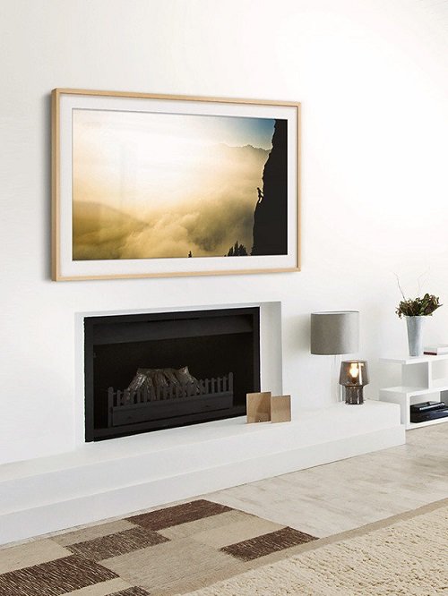 Samsung Frame TV Fireplace